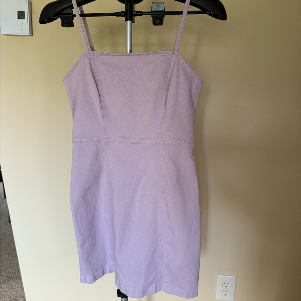 H&M Purple Spaghetti Strap Mini Sundress
